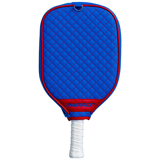 New York Rangers Blue quilted pickleball paddle cover back view