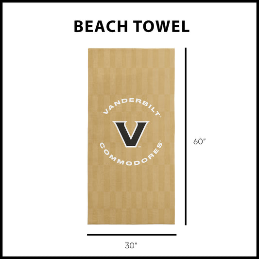Vanderbilt Commodores Beach Towel Dimensions