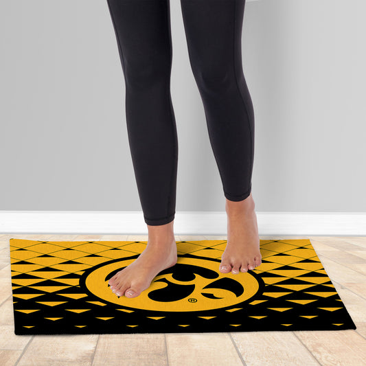 Iowa Hawkeyes floor mat