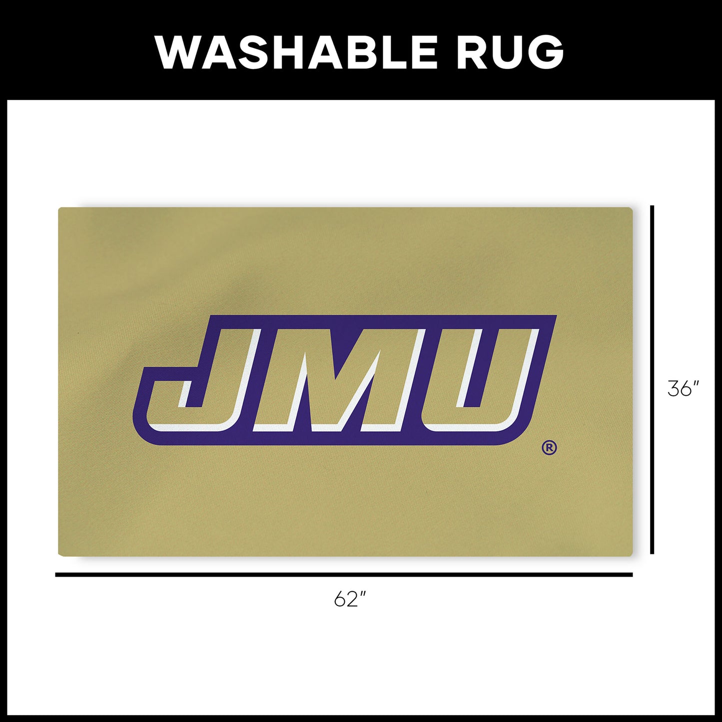 James Madison Dukes Large Washable Rug Dimensions
