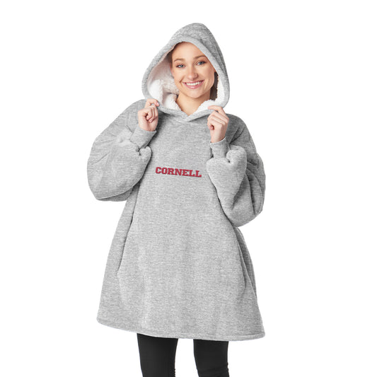 Cornell Big Red Sherpa Fleece hoody back