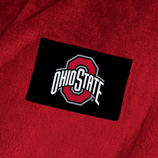 Ohio State Buckeyes team color bathrobe patch