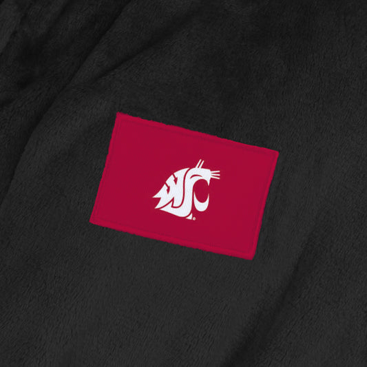 Washington State Cougars team color bathrobe patch