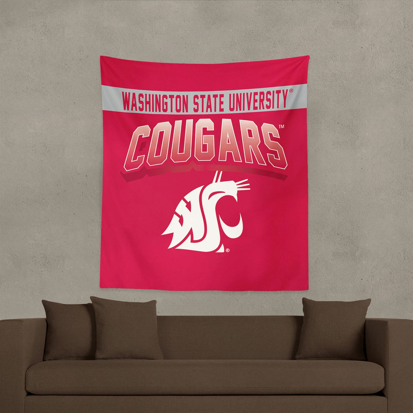 Washington State Cougars bevel wall hanging Lifestyle
