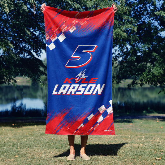 NASCAR Kyle Larson Beach Towel Lifestyle