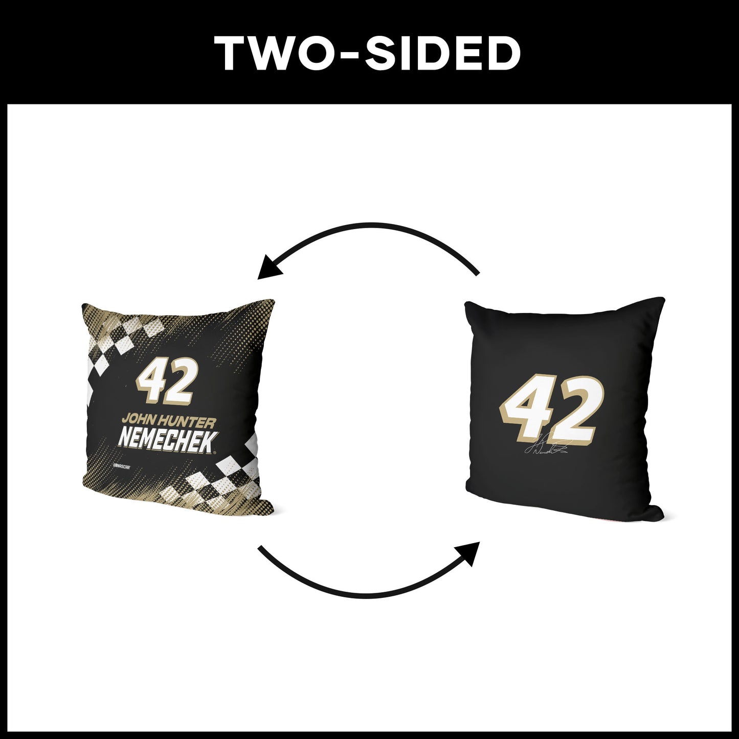 NASCAR John Hunter Nemechek OFFICIAL double sided throw pillow