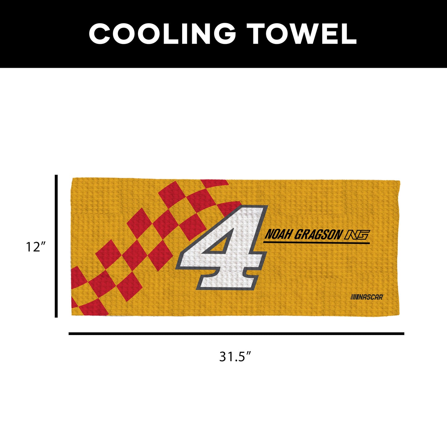 NASCAR Noah Gragson Sweat Absorbing Towel Dimensions