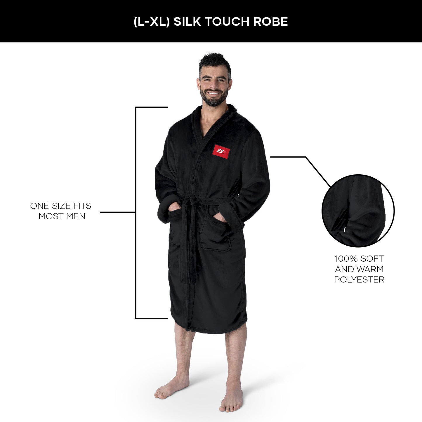 Bubba Wallace silk touch men bathrobe
