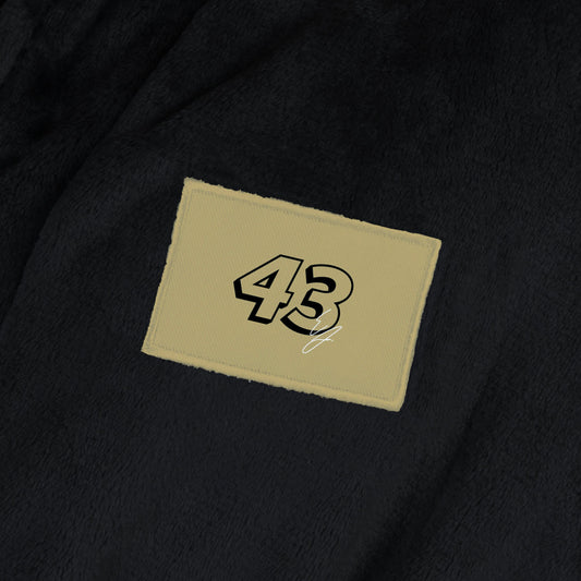 Erik Jones silk touch bathrobe logo patch