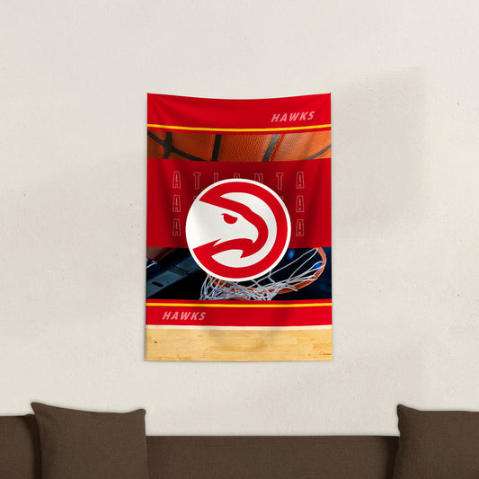 Atlanta Hawks Wall Hanging Tapestry Lifestyle