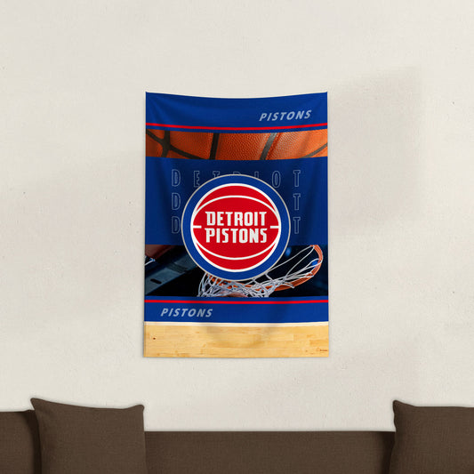 Detroit Pistons Wall Hanging Tapestry Lifestyle