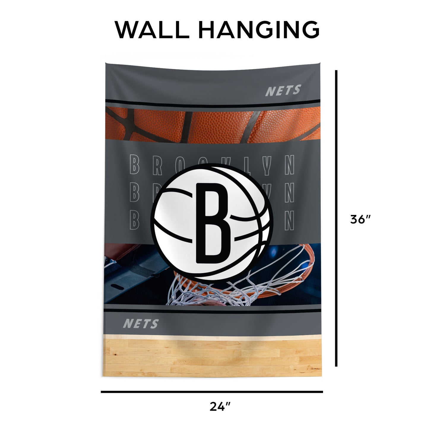 Brooklyn Nets Wall Hanging Tapestry Dimensions