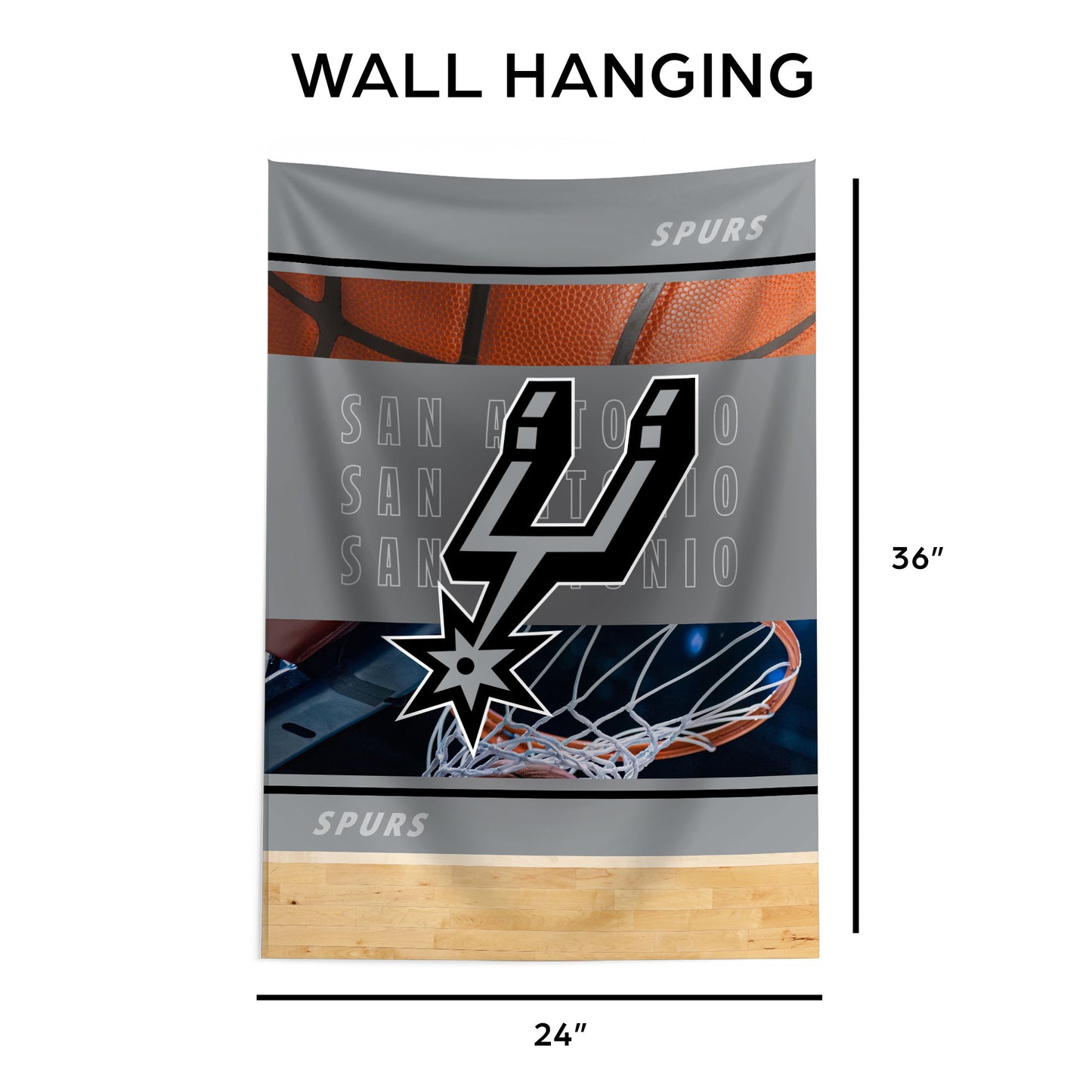 San Antonio Spurs Wall Hanging Tapestry Dimensions