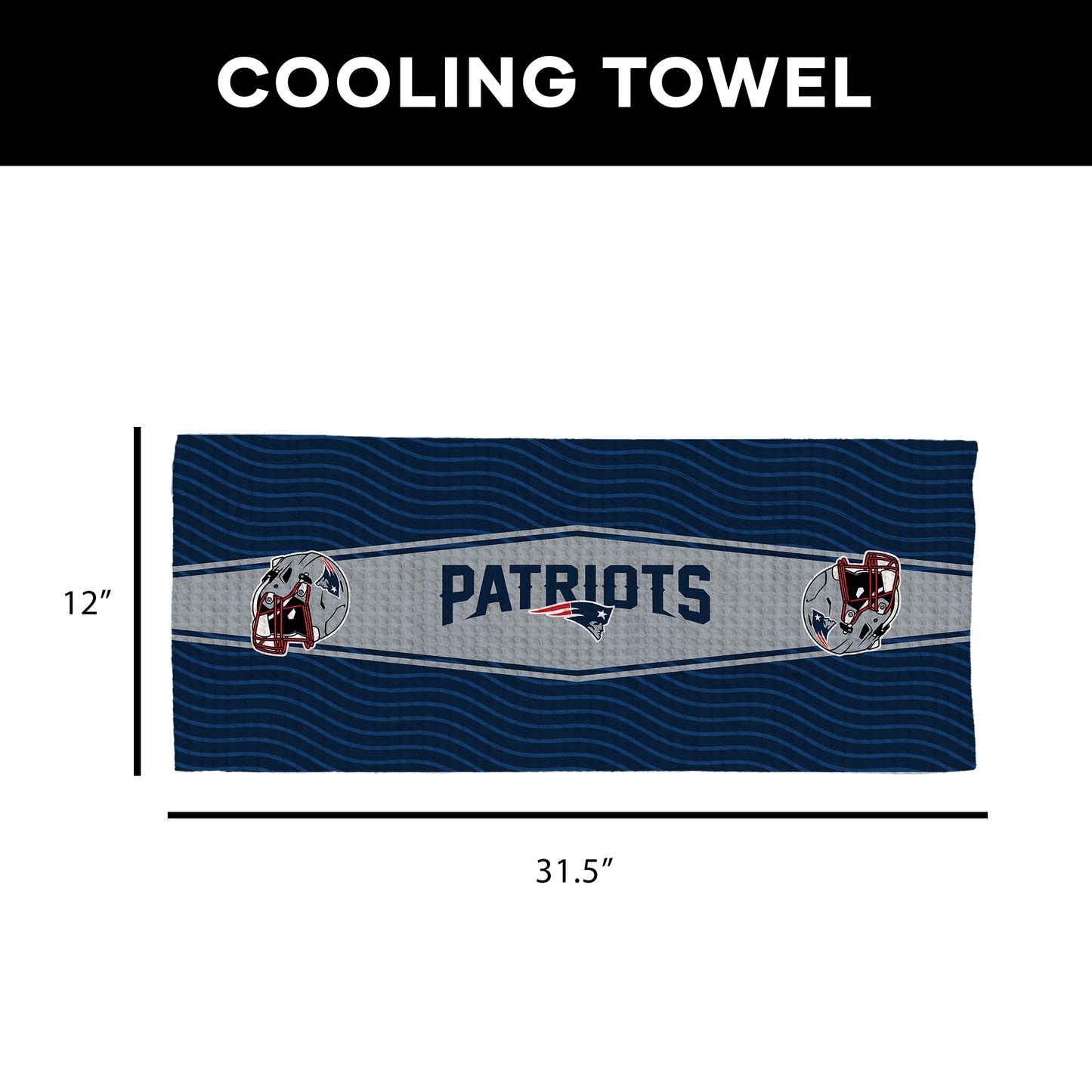 New England Patriots Sweat Absorbing Towel Dimensions