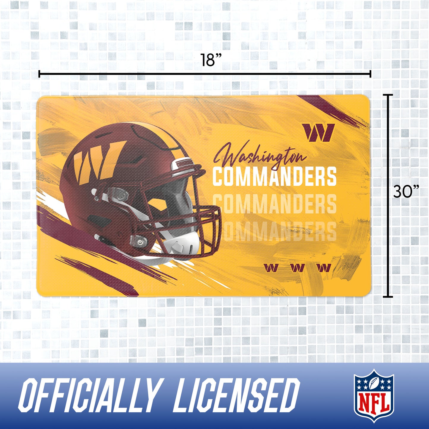 Washington Commanders bath rug dimensions