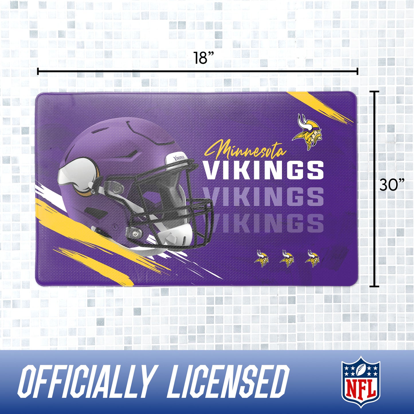 Minnesota Vikings bath rug dimensions