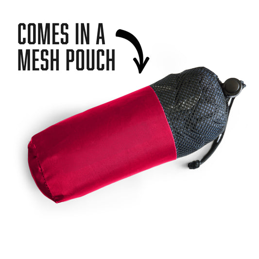 Kansas City Chiefs rain poncho with carrying pouch