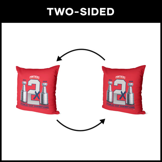 Florida Panthers NHL Stanley Cup Champions throw pillow