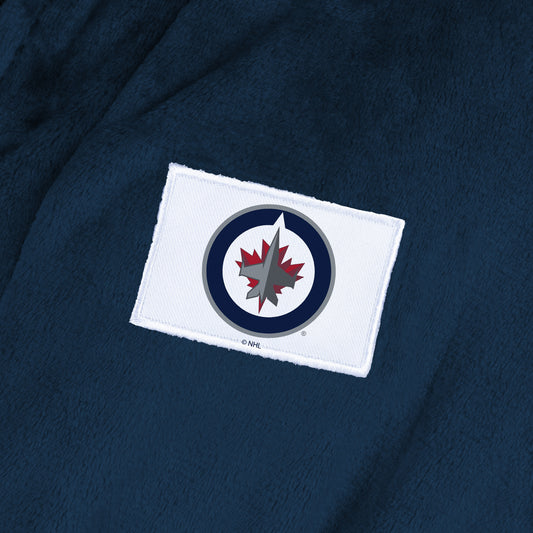 Winnipeg Jets Womens SHERPA bathrobe patch