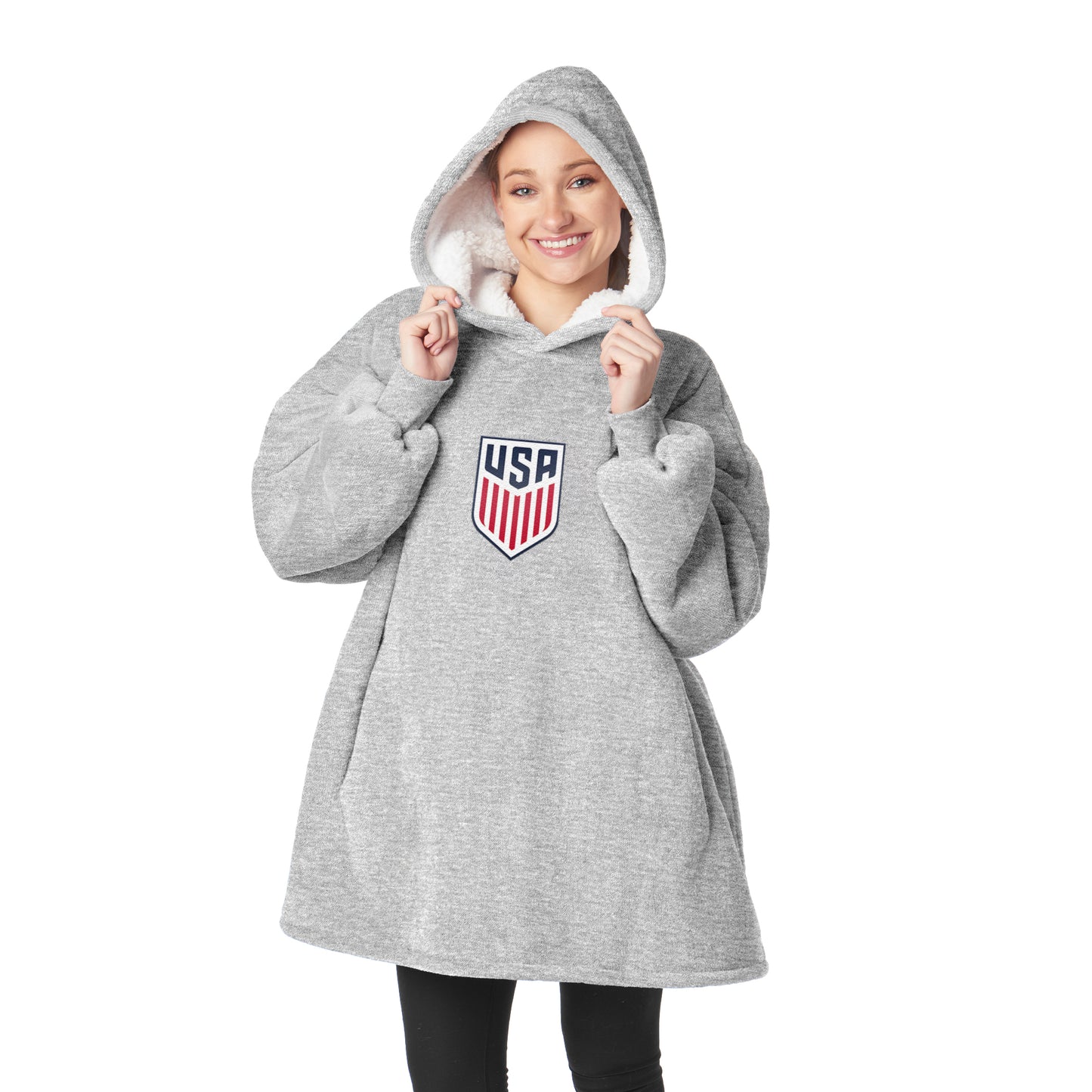 US Soccer Sherpa Fleece hoody back