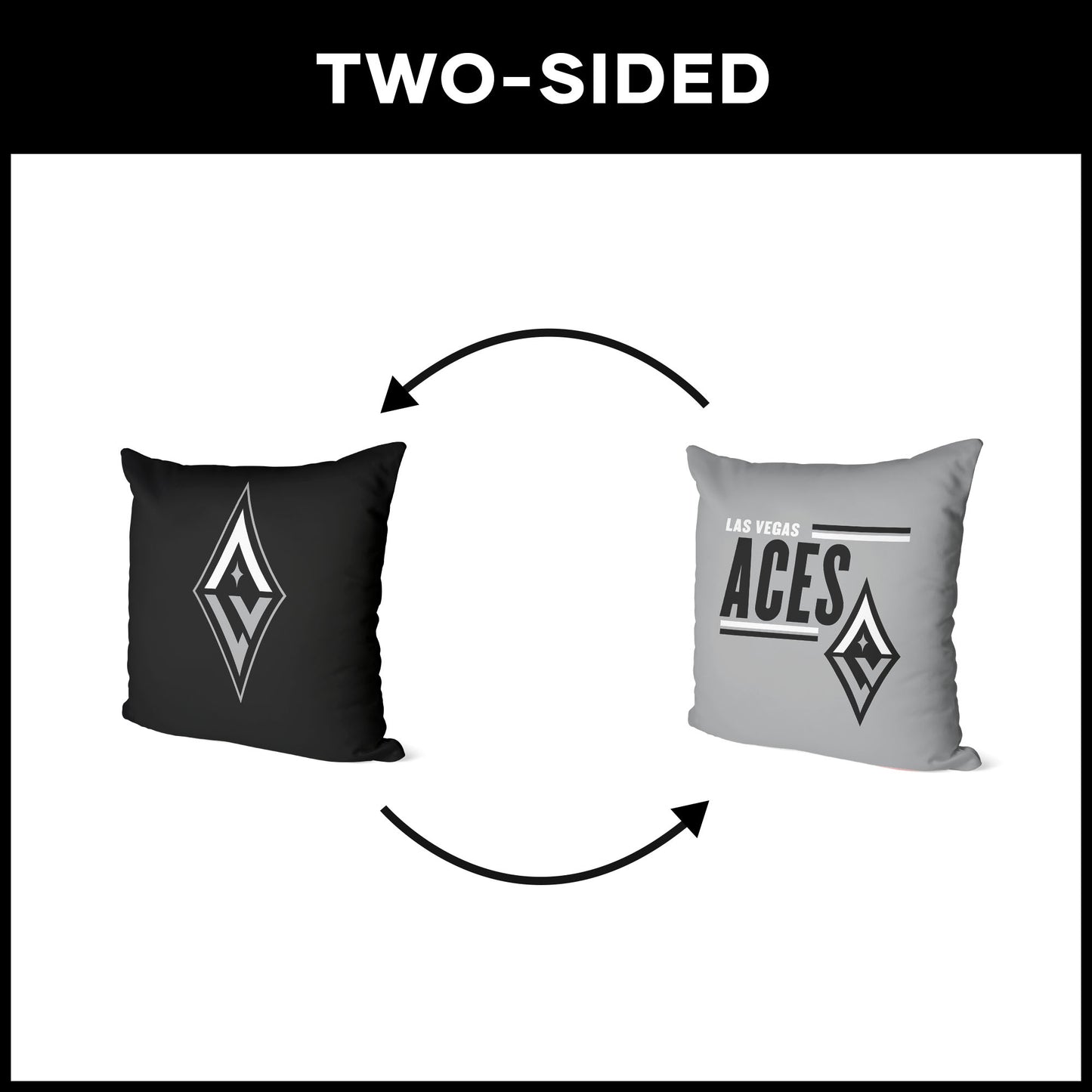 Las Vegas Aces double sided Throw Pillow