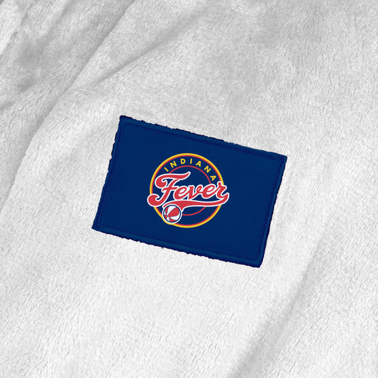Indiana Fever silk touch WHITE bathrobe logo patch