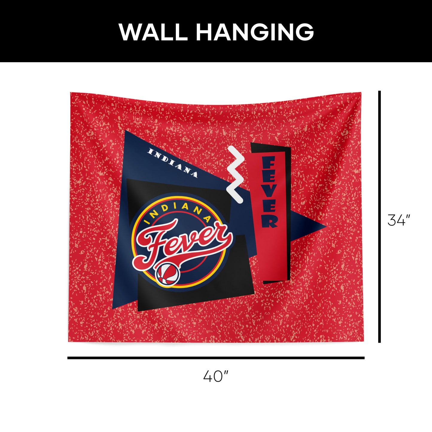 Indiana Fever Premium Wall Hanging Dimensions
