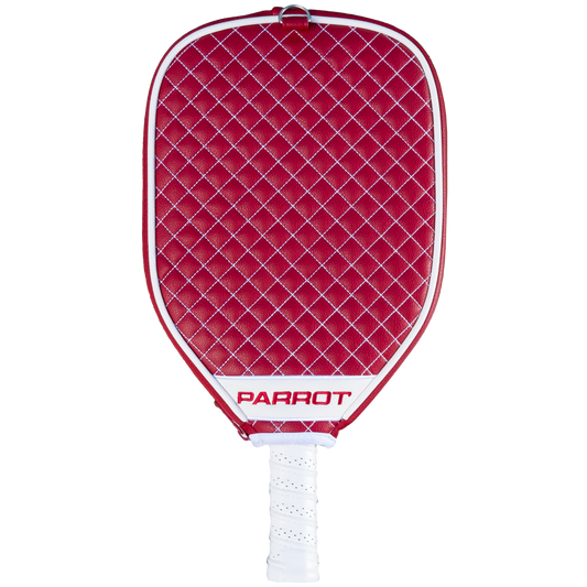 Alabama Crimson Tide Dark Red quilted pickleball paddle cover back view