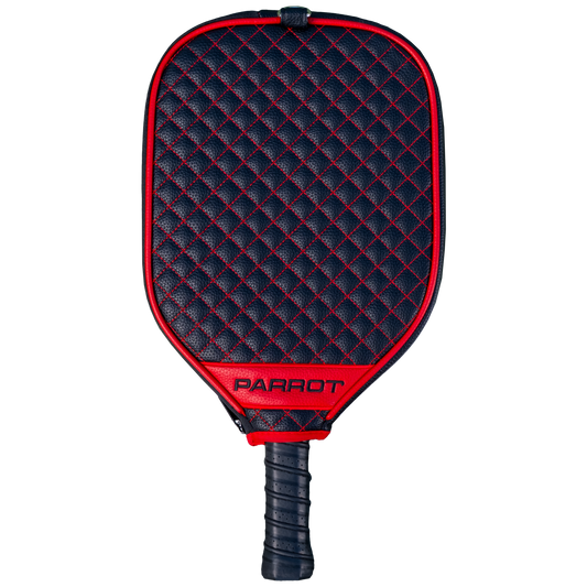 Georgia Bulldogs Black quilted pickleball paddle cover back view