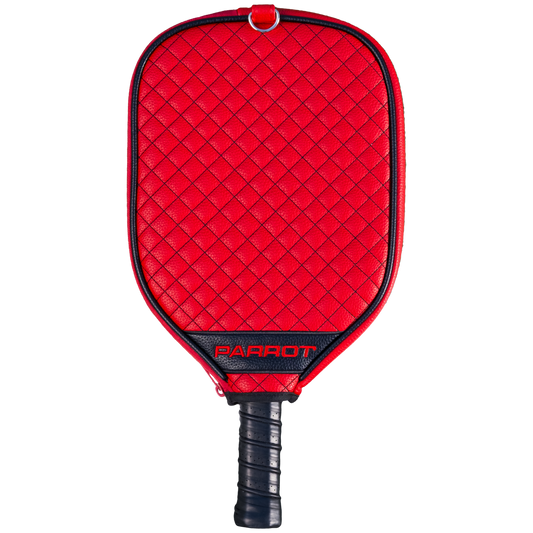 Georgia Bulldogs Red quilted pickleball paddle cover back view