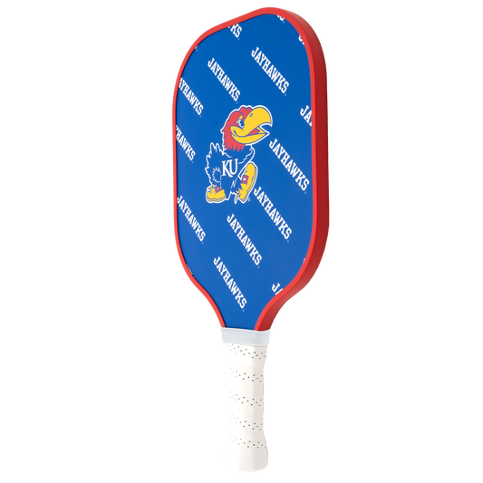 Kansas Jayhawks pickleball paddle back view