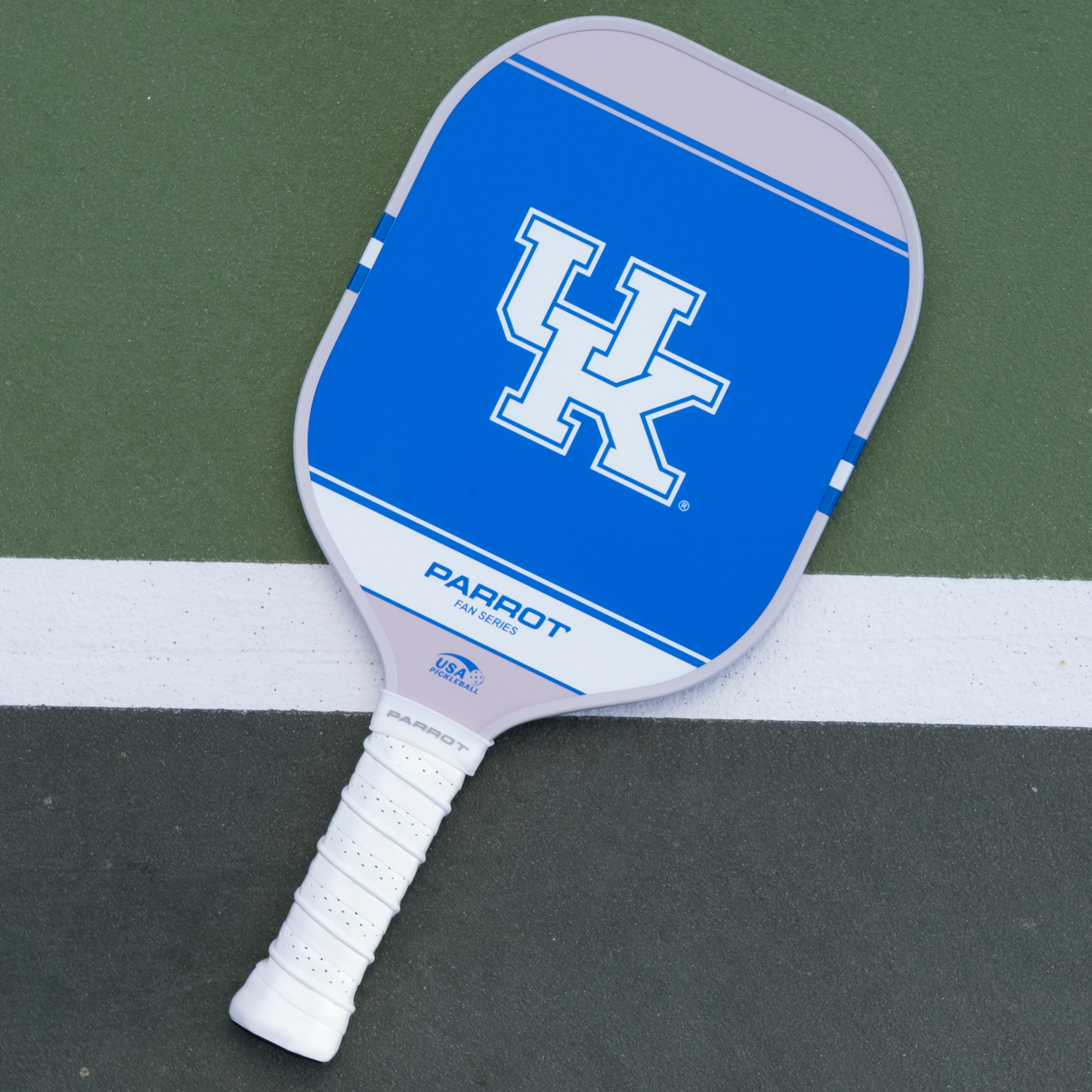 Kentucky Wildcats Sport Plus pickleball paddle back view on the court