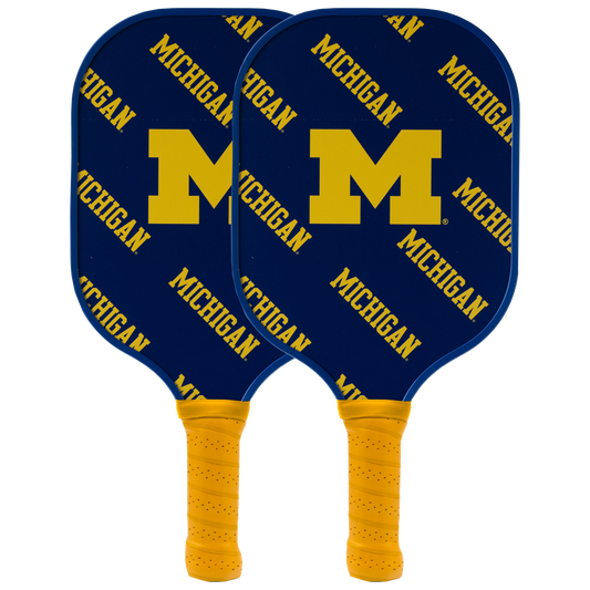 Michigan Wolverines pickleball paddle set