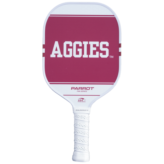 Texas A&M Aggies Sport Plus pickleball paddle back view