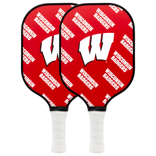 Wisconsin Badgers pickleball paddle set