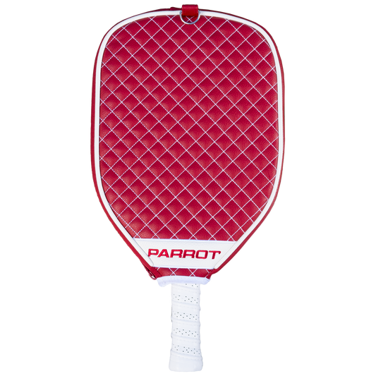 Oklahoma Sooners quilted pickleball paddle cover back view