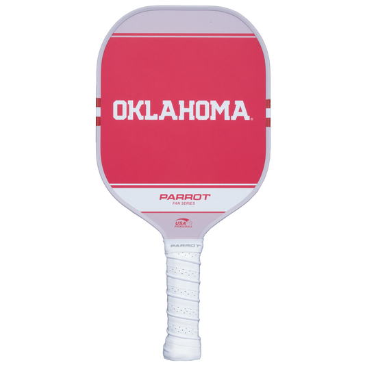 Oklahoma Sooners Sport Plus pickleball paddle back view