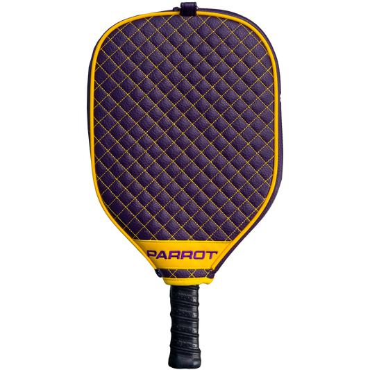 East Carolina Pirates quilted pickleball paddle cover back view