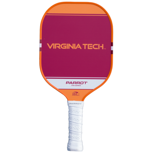 Virginia Tech Hokies Sport Plus pickleball paddle back view