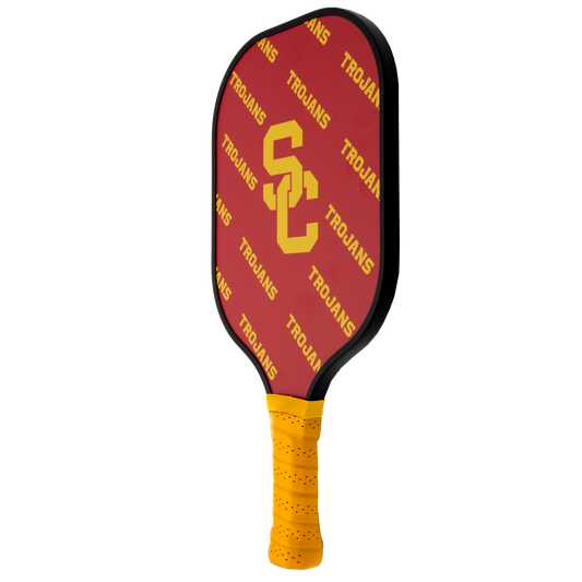USC Trojans pickleball paddle back view