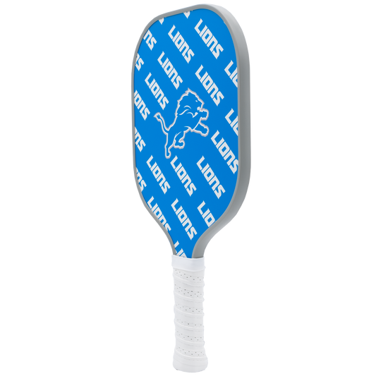 Detroit Lions pickleball paddle back view