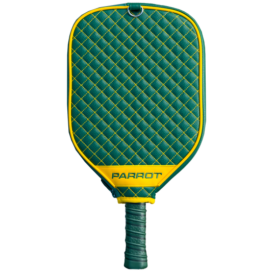 Green Bay Packers quilted pickleball paddle cover back view