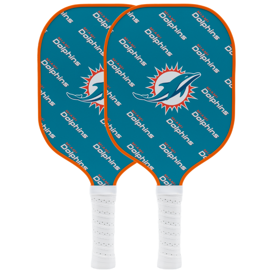 Miami Dolphins pickleball paddle set