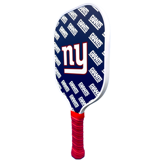New York Giants pickleball paddle back view
