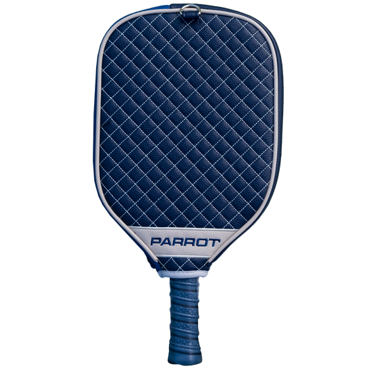 Dallas Cowboys Navy quilted pickleball paddle cover back view