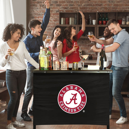 Alabama Crimson Tide Portable Indoor/Outdoor Bar inside lifestyle party