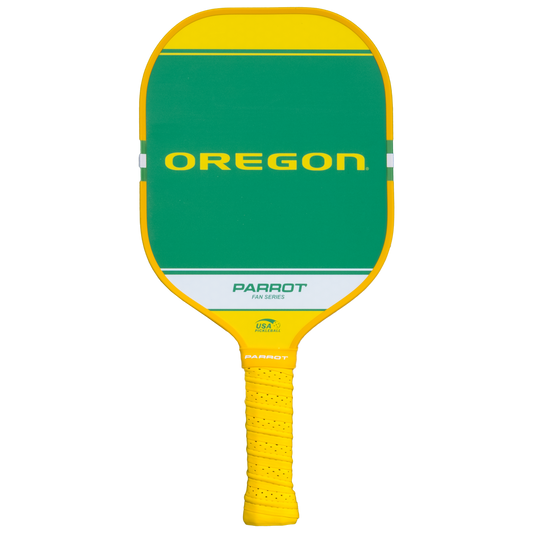 Oregon Ducks Sport Plus pickleball paddle back view