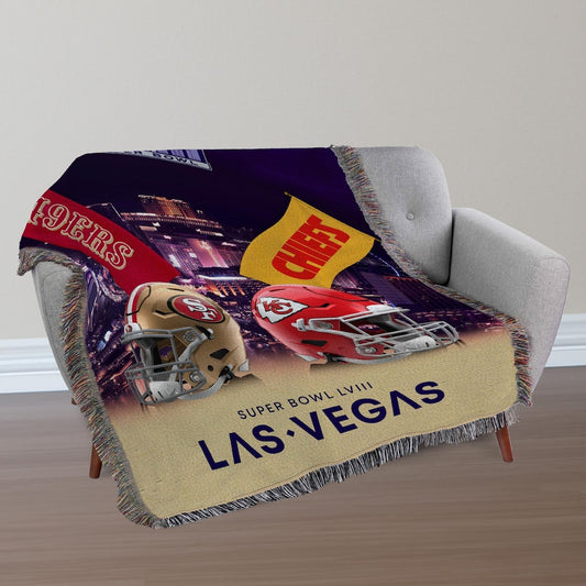 Chiefs vs 49ers Super Bowl banner tapestry lifestyle