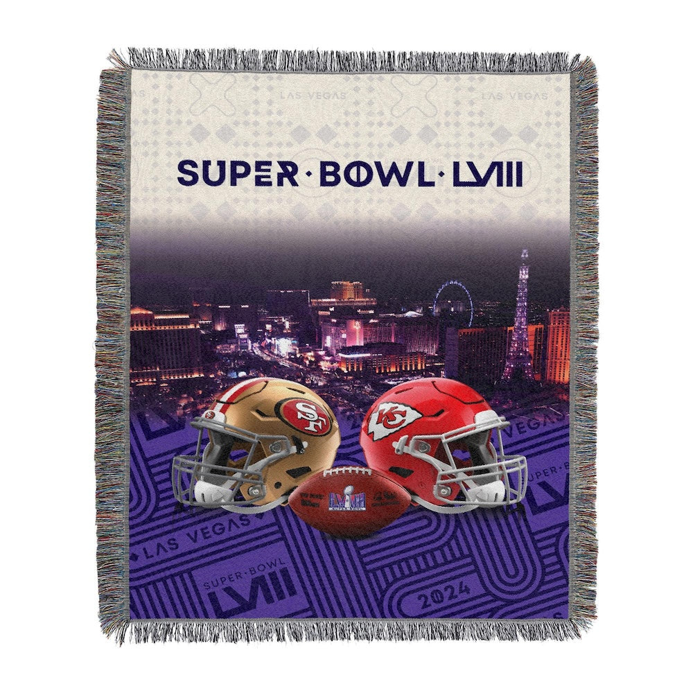49ers vs Chiefs Super Bowl poster tapestry