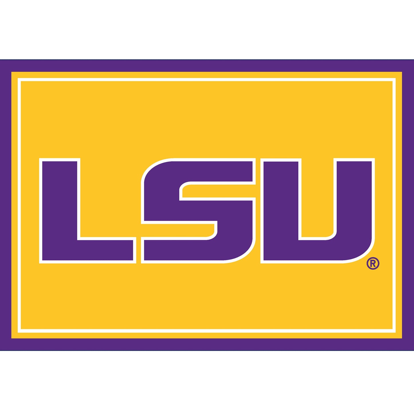 LSU Tigers Entry Rug - Officially Licensed NCAA Area Rug